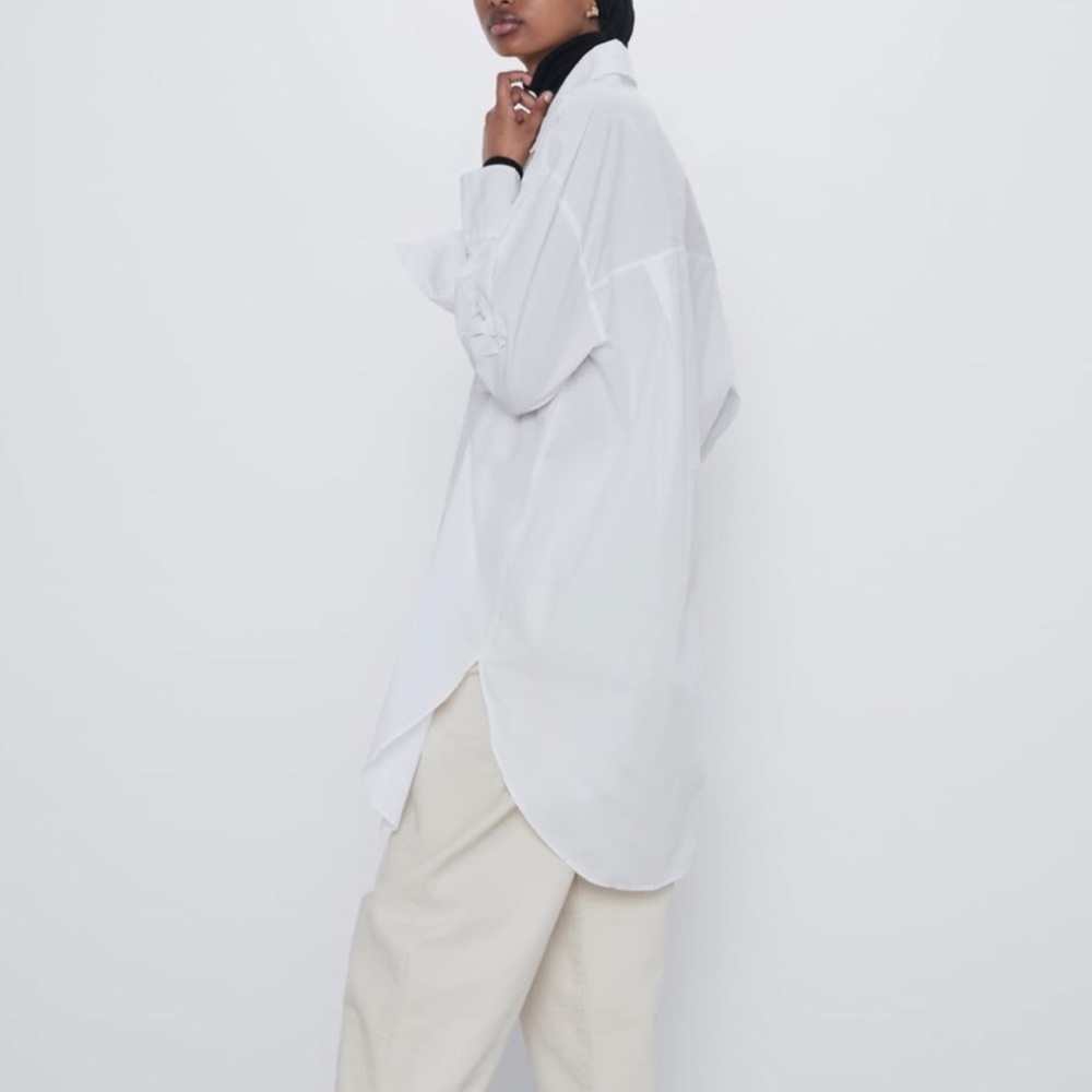 Zara Oversized Poplin Shirt